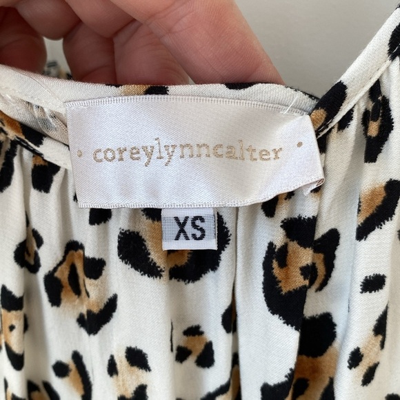 Corey Lynn Calter - Anthropologie Arabella Leopard Print Dress -‎ XS - Picture 8 of 10